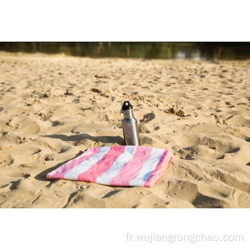serviette de plage imprimée en microfibre personnalisée
